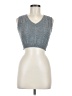 Aster 100% Acrylic Gray Sleeveless Top Size M - photo 1