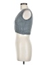 Aster 100% Acrylic Gray Sleeveless Top Size M - photo 5