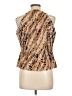 W by Worth 100% Polyester Brown Sleeveless Blouse Size 12 - photo 2