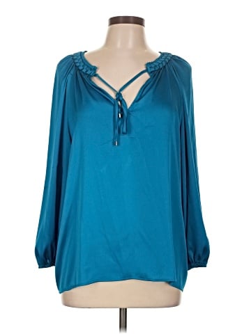 White House Black Market 3/4 Sleeve Blouse (view 1)