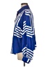 Unbranded 100% Polyester Color Block Blue 3/4 Sleeve Blouse Size M - photo 5