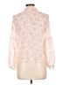 Lush 100% Polyester Pink Long Sleeve Blouse Size L - photo 2