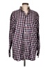 Assorted Brands Plaid Burgundy Long Sleeve Button-Down Shirt Size L - photo 1