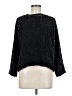 ASOS 100% Polyester Metallic Black Pullover Sweater Size 6 - photo 1
