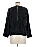 ASOS 100% Polyester Metallic Black Pullover Sweater Size 6 - photo 2