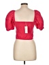 Sim & Sam 100% Cotton Red Short Sleeve Top Size L - photo 2