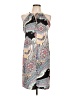 Unbranded 100% Polyester Paisley Gray Casual Dress Size L - photo 1