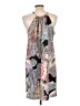 Unbranded 100% Polyester Paisley Gray Casual Dress Size L - photo 2