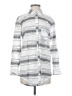 Matilda Jane 100% Cotton Stripes Silver Long Sleeve Button-Down Shirt Size XS - photo 1