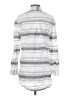 Matilda Jane 100% Cotton Stripes Silver Long Sleeve Button-Down Shirt Size XS - photo 2