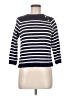 Lauren by Ralph Lauren 100% Cotton Stripes Blue Pullover Sweater Size M (petite) - photo 1