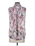 Liz Claiborne 100% Polyester Gray Sleeveless Blouse Size S - photo 2