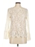 Rose + Olive Ivory Long Sleeve Blouse Size M - photo 1