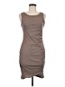 Leith Solid Brown Casual Dress Size M - photo 1
