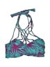 Maaji Tropical Teal Swimsuit Top Size 6 - photo 1