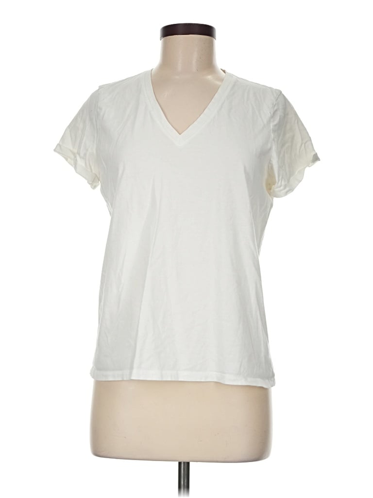 Pre-owned Everlane Short Sleeve T-shirt In Ivory