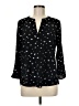 Daniel Rainn Stars Black 3/4 Sleeve Blouse Size M - photo 1