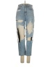 American Eagle Outfitters 100% Cotton Color Block Blue Jeans Size 0 x short - photo 1