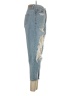 American Eagle Outfitters 100% Cotton Color Block Blue Jeans Size 0 x short - photo 4