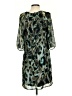Helene Berman 100% Polyester Animal Print Teal Cocktail Dress Size S - photo 2