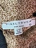 Final Touch 100% Rayon Chevron-herringbone Tan Jumpsuit Size L - photo 4