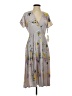 Leith 100% Polyester Floral Gray Casual Dress Size S - photo 1