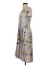 Leith 100% Polyester Floral Gray Casual Dress Size S - photo 5