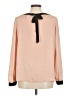 Ann Taylor LOFT 100% Polyester Orange Long Sleeve Blouse Size M - photo 2