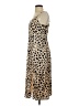 e.ssue 100% Polyester Animal Print Tan Cocktail Dress Size S - photo 5