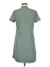 Monteau Solid Green Casual Dress Size M - photo 2