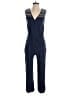 Lilka 100% Cotton Chevron-herringbone Blue Jumpsuit Size M - photo 1