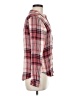 Fred David 100% Rayon Plaid Pink Long Sleeve Blouse Size S - photo 4