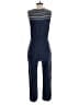 Lilka 100% Cotton Chevron-herringbone Blue Jumpsuit Size M - photo 2