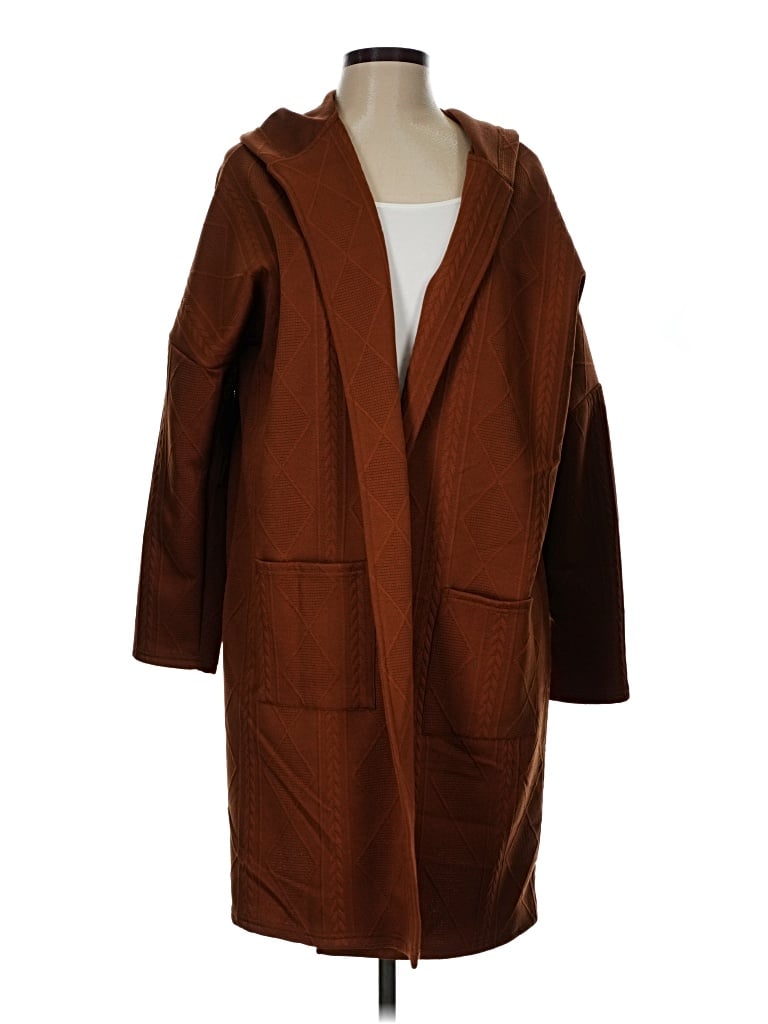 Pre-owned Unbranded Cardigan Sweater In Brown