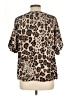 Cato Animal Print Brown Short Sleeve Blouse Size L - photo 2