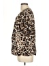 Cato Animal Print Brown Short Sleeve Blouse Size L - photo 5