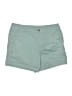 Flex Solid Teal Khaki Shorts Size 36 waist - photo 1