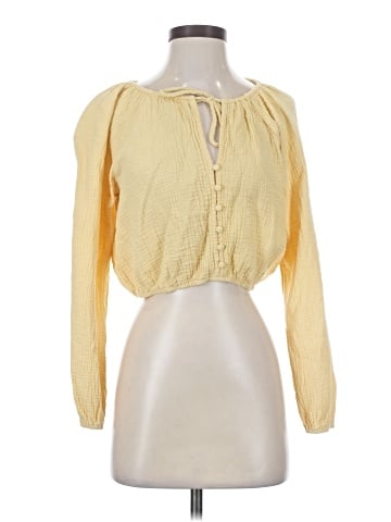 Blue Blush Long Sleeve Blouse (view 1)
