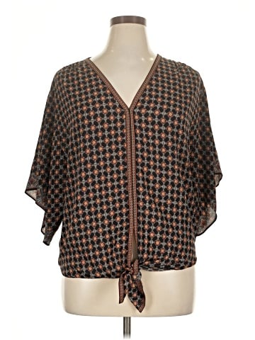 Max Studio Short Sleeve Blouse (view 1)