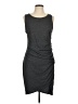 Leith Solid Gray Casual Dress Size L - photo 1
