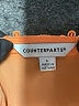 Counterparts 100% Polyester Orange Short Sleeve Blouse Size L - photo 6
