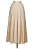 Unbranded Solid Ivory Tan Formal Skirt Size 23 waist (estimated) - photo 2