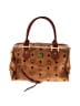 MCM 100% Coated Canvas Print Brown Tan Satchel One size - photo 1