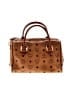 MCM 100% Coated Canvas Print Brown Tan Satchel One size - photo 3