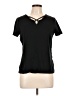 Karen Scott Black Short Sleeve Top Size L (estimated) - photo 1