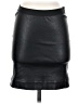 Helmut Lang 100% Leather Solid Black Leather Skirt Size 4 - photo 1