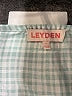 Leyden 100% Polyester Checkered-gingham Teal Casual Dress Size L - photo 7