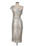 VICI Metallic Silver Cocktail Dress Size M - photo 2