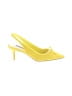 Nine West 100% Leather Yellow Heels Size 9 - photo 1