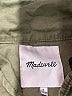 Madewell 100% Cotton Solid Green Jacket Size S - photo 6